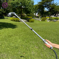 Pistolet d'arrosage télescopique de jardin 24-31 pouces avec poignée souple et contrôle au pouce, buses à jets variables