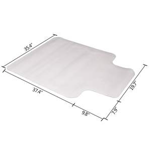Executive Home <b>Office</b> <b>Chair</b> <b>Mat</b> Carpet Floor Protection for Computer Desk - Product Image 3