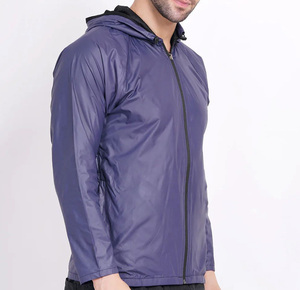OEM Custom <b>Men</b>’s <b>Lightweight</b> High Quality Hooded Windbreaker <b>Jacket</b> – Waterproof, Breathable, Zip-Up Casual & Sports Outerwear - Product Image 2