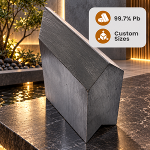 Ladrillos de Plomo Gris 99.97% Puro, 4x4x2 Pulgadas, Acabado Mecanizado, Grado de Laboratorio, Tamaños Personalizados, Investigación Científica, Protección Contra la Radiación - Product Image 1