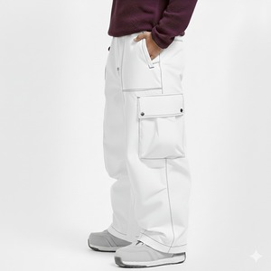 Pantalon unisexe ample, coupe oversize, jambe large, décontracté, streetwear, confortable, mode quotidienne, voyage - Product Image 2