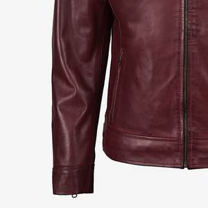 Chaqueta marrón con logotipo personalizado de alta venta para hombre, chaquetas de cuero vintage para hombre, chaqueta de alta calidad para invierno, ropa de calle. - Product Image 6