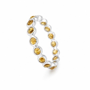 Wholesale Natural <b>Citrine</b> Gemstone <b>Ring</b> 925 Sterling Silver Dainty Stackable Promise <b>Ring</b> November Birthstone Jewelry for Women - Product Image 1