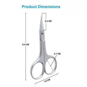 Ciseaux à manucure avec logo personnalisé, lame incurvée tranchante en acier inoxydable, ciseaux à cuticules, outils de beauté pour les ongles, ciseaux à manucure - Product Image 5