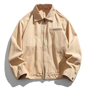 Veste de travail en toile d'hiver style streetwear, coupe-vent, col montant, manteau de sécurité industriel, logo personnalisé, production en gros, directement de l'usine - Product Image 2