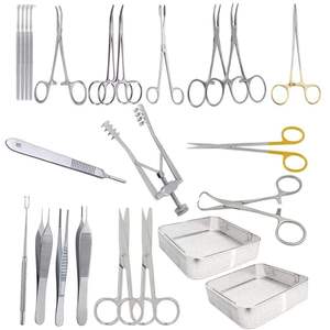 Stainless Steel Reusable Paediatric General Surgery Set of 23Pcs with Kidney Tray CE Certified Class II - Product Image 1