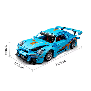 OUZEY บล็อกตัวต่อรถสปอร์ตสเกล 1:14, ชุดประกอบโมเดลรถแข่งที่ซับซ้อนกว่า 14 แบบ, ของขวัญโครงการ DIY ขั้นสูงสำหรับผู้ใหญ่ - Product Image 1