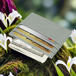 Tarjetero de Cuero Ligero para Hombre, Diseño Personalizable, Alta Calidad, Venta al Por Mayor, Duradero, Tarjetero de Cuero Económico - Product Image 4