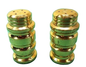 Luxury Gold Plated Stainless Steel Salt and Pepper Shaker Herb Spice Tools with Latest Design Premium <b>Metal</b> Spice Jar - Product Image 1