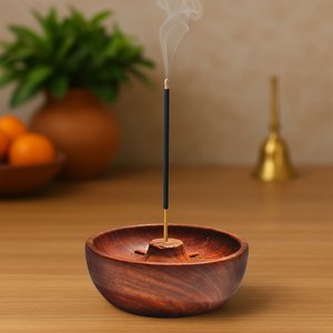 Brûleur d'encens Bakhoor indien anti-odeur en bambou sculpté à la main, écologique, de luxe, par Lavie Creations - Product Image 6