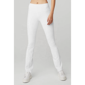 High Quality Ladies Spandex/Nylon Solid Leggings Best Selling High Waist Four-Way Stretch Breathable Workout Running Gear - Product Image 5