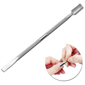 Pousse-cuticules professionnel en acier inoxydable à double tête, outils de manucure pour nettoyer les ongles et les ongles d'orteils - Product Image 1