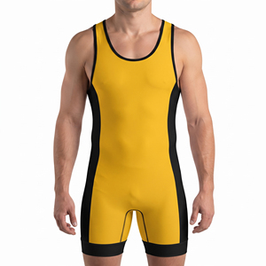 Men's Wrestling Jersey Compression Men's Wrestling Jersey Sleeveless OEM Wrestling Sportswear Manufacturer - Product Image 1