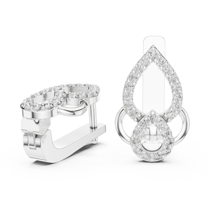 Luxury Teardrop Lab Grown Diamond <b>Stud</b> <b>Earrings</b> Silver IGI Certified Womens Wedding Anniversary Trendy <b>Fine</b> Jewelry - Product Image 3