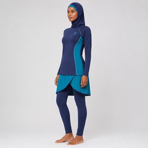 Ensemble Burkini Modeste 4 Pièces pour Femme – Maillot de Bain Musulman Couvrant, Élégant et Décontracté pour la Plage – Confortable, Respirant et Séchage Rapide - Product Image 4