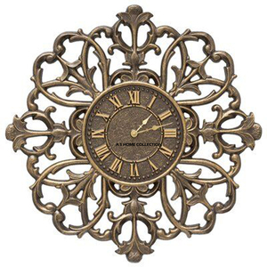 Most Demanded Top Selling Heavy Duty Metal Gold Plated Vintage <b>Designer</b> <b>Wall</b> Decoration <b>Clock</b> From India In Impressive Price - Product Image 1
