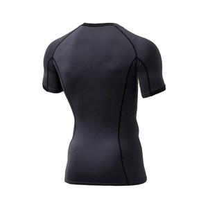 Trivira-camisetas atléticas de poliéster para hombre, camiseta de compresión para correr, ropa interior de manga corta de entrenamiento de secado rápido - Product Image 2