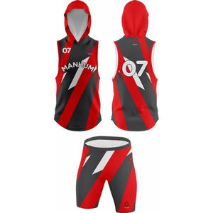 Maillots de football américain personnalisés réversibles à capuche en polyester pour enfants 7v7 de PIHA SPORTS, 20 exemplaires - Product Image 1