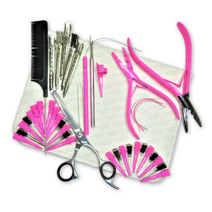 Kit Profesional de Alicates para Extensiones de Cabello de Acero Inoxidable de Grado Quirúrgico, Juego de Herramientas con Anillos Micro, Estuche para Uso Comercial - Product Image 6