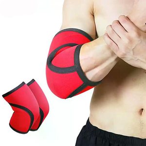 Coudière de compression unisexe en néoprène rouge à enfiler pour la protection du coude, idéale pour la musculation et toutes les saisons - Product Image 4