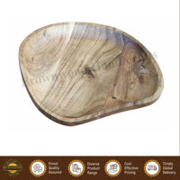 Nouvelles assiettes et plateaux de service en bois d'acacia écologiques faits à la main pour la décoration moderne de la maison, idéaux pour les fruits, les charcuteries et les apéritifs