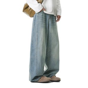 Pantalones Vaqueros Anchos Personalizados con Logotipo, Pantalones de Mezclilla Holgados de Diseñador para Hombre, Producción con MOQ Bajo, Pantalones de Mezclilla de Corte Holgado - Product Image 2