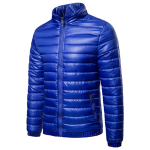 Veste matelassée pour homme en vente flash, couleur grise, fermeture éclair intégrale, manches longues, veste matelassée tendance pour homme, vêtements pour homme, veste matelassée OEM - Product Image 4