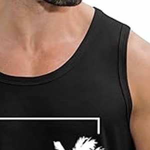 Débardeur de sport uni pour homme, personnalisable, couleur unie, séchage rapide, respirant, avec impression sérigraphiée – Meilleure vente - Product Image 6