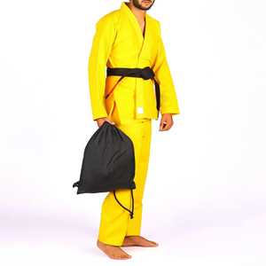 Kimono de karaté jaune pour homme adulte, 100% coton, durable, coupe classique, vêtements d'arts martiaux - Product Image 5