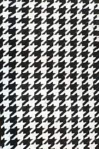 Tissu tissé 100% polyester, motif pied-de-poule, 300 g/m², noir et blanc, pour filles - Product Image 2