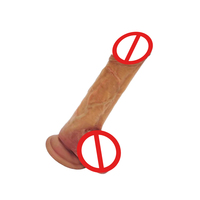 Dildo réaliste en silicone souple avec sensation de peau de pénis, jouet sexuel pour femmes, masturbateur étanche et portable