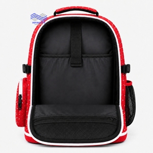 <b>Red</b> <b>Glitter</b> Rhinestone Cheerleading Backpack Custom Team Name Logo Competition Sports Bag - Product Image 4