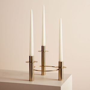 Antique Finish Decorative <b>Brass</b> Candle Stand Classic Premium Handcrafted Solid <b>Brass</b> Candle Stand Elegant Heritage Design - Product Image 3