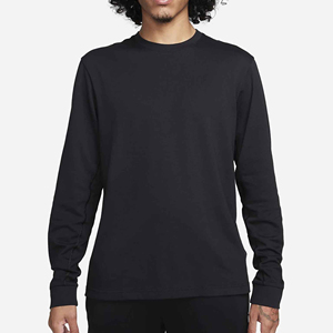 Nouveauté 2025 T-shirt uni à col rond et manches longues pour hommes et femmes, personnalisable avec logo, pour broderie et impression - Product Image 1