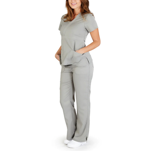 Oferta Especial: Uniformes Médicos Unisex de Satén Transpirables de Secado Rápido, Conjuntos de Uniformes de Enfermería para Clínica, Manga Corta - Product Image 2