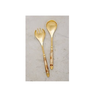 Premium Metal Salad Server Set Heavy Duty Metal <b>Serving</b> <b>Spoon</b> And Fork For Home Kitchen And Restaurant Use - Product Image 4