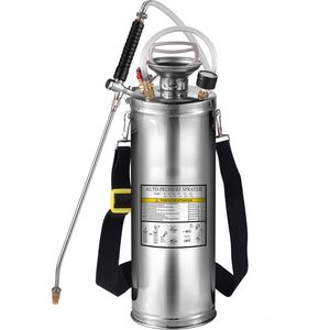 Spruzzatore in Acciaio Inox da 3 Galloni con Asta da 20 Pollici, Tubo Rinforzato da 3 Piedi, Pompa Manuale, Manometro e Valvola di Sicurezza - Product Image 4