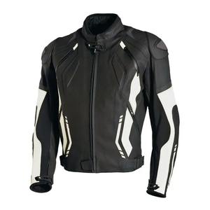 Blouson de moto en cuir premium pour homme – Blouson de motard sportif rouge et noir avec protection CE, sur mesure - Product Image 3