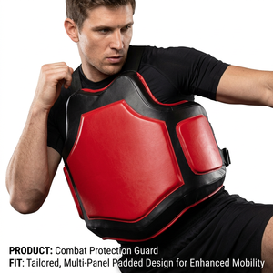 Protector de Pecho para Boxeo y MMA AimBest con Logotipo Personalizado, Transpirable, de Microfibra y Cuero PU, para Entrenamiento de Artes Marciales - Product Image 2