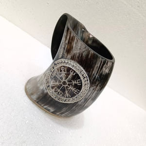 Taza de cuerno de buey de súper calidad, pulida ecológicamente, estilo animal, para beber cerveza o agua, con tamaño y logotipo personalizados. - Product Image 6