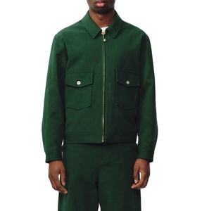 Chaqueta de trabajo de invierno para hombre, elegante, transpirable, 100% algodón, con parche bordado, estilo urbano. - Product Image 5