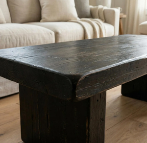 Retro Carbonized Black Simple Wabi-Sabi Style <b>Coffee</b> <b>Table</b> Living Room <b>Small</b> Apartment Low High-End Designer Home Furniture - Product Image 3