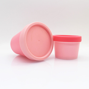 Envase Cosmético Hermético de PP en Forma de Helado, Personalizable al por Mayor, 100/250g, Tarro de Plástico PP Rosa/Verde de 200ml con Tapa - Product Image 4