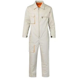 Customized Men's Cotton Work Coverall Solid Color Dust Proof <b>Mechanic</b> <b>Overalls</b> Safety Workwear For Adult - Product Image 1