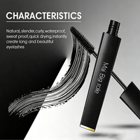 Mascara en Fibre de Soie 4D en Gros, Longue Tenue, Anti-Grume, Imperméable, Cils Épais et Courbés, Marque Privée, Logo Personnalisé