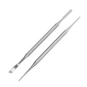 Lime à ongles professionnelle double face en acier inoxydable pour le soin des ongles, outil efficace pour les ongles incarnés et le retrait des cuticules des orteils - Product Image 2