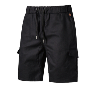 Heren boardshorts met kleurblokken, sneldrogend, elastische taille, tot halverwege de knie, sportief casual zwemkleding, rood-blauw paneeldesign - Product Image 1