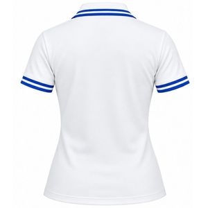 Polo Sigma Gamma Rho blanc pour femme, à manches courtes, col classique, avec lettres grecques, vêtement de sororité, haut décontracté de golf brodé - Product Image 2