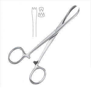 Pinzas Hemostáticas Tuffier de 13 cm para Uso Quirúrgico, Acero Inoxidable, Manual Médico, Certificación CE ISO13485 por ORTHO GENIX - Product Image 1