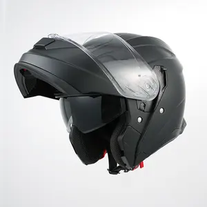 ABS 소재 풀 페이스 더블 바이저 DOT 승인 헬멧